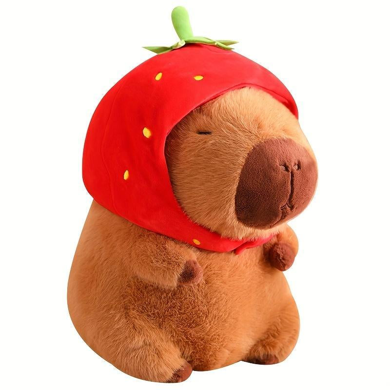 Summer Capybara Plush Toy, Cute Simulation Capybara Stuffed Toy, Soft Animals Decoration Toy for Home Sofa & Bed, Pets Plush Toys, Jelly Cats, Posh Plush Bedroom Decor, Valentine'S Day Gift