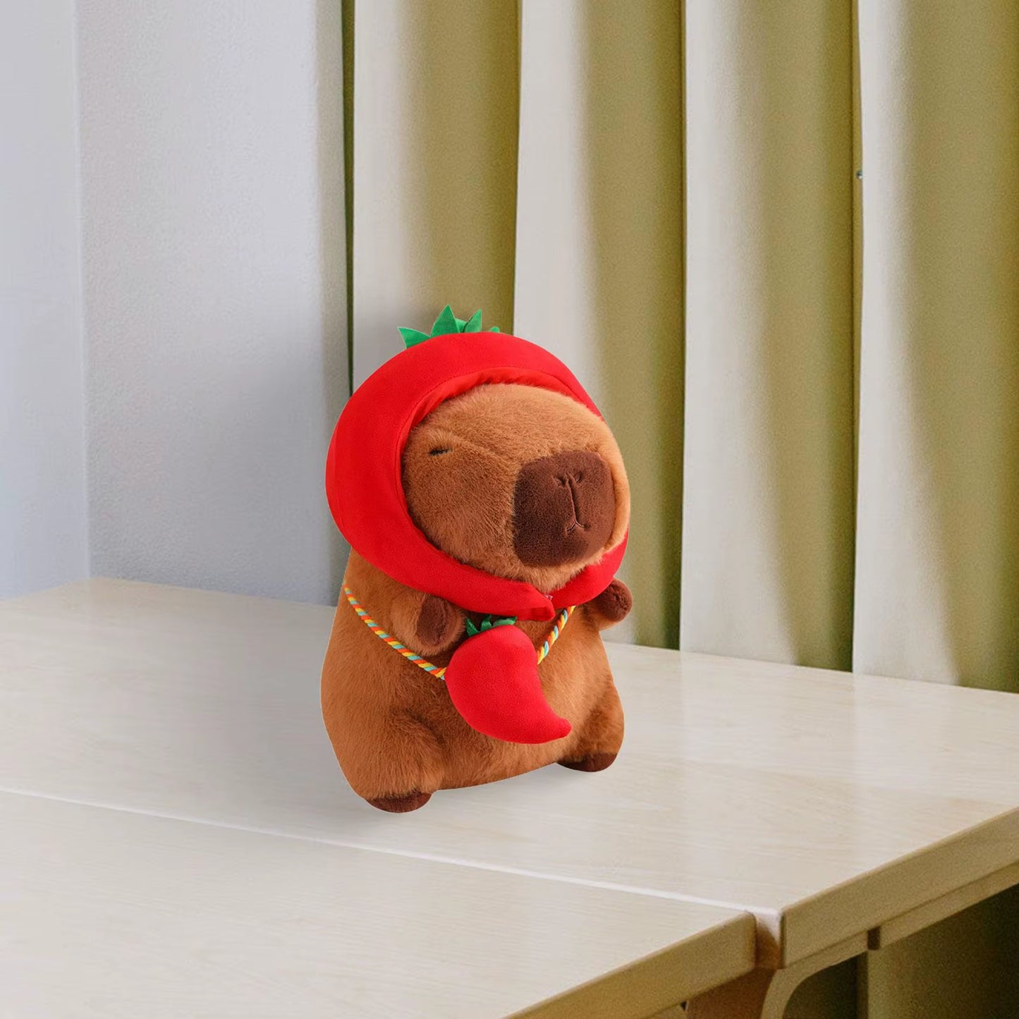 Capybara Stuffed Toy Home Decoration Collectible Soft Realistic Cute Capybara Stuffed Animal for Boys Girls Gifts Adults Family