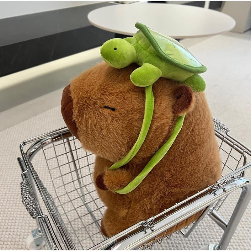 Summer Capybara Plush Toy, Cute Simulation Capybara Stuffed Toy, Soft Animals Decoration Toy for Home Sofa & Bed, Pets Plush Toys, Jelly Cats, Posh Plush Bedroom Decor, Valentine'S Day Gift