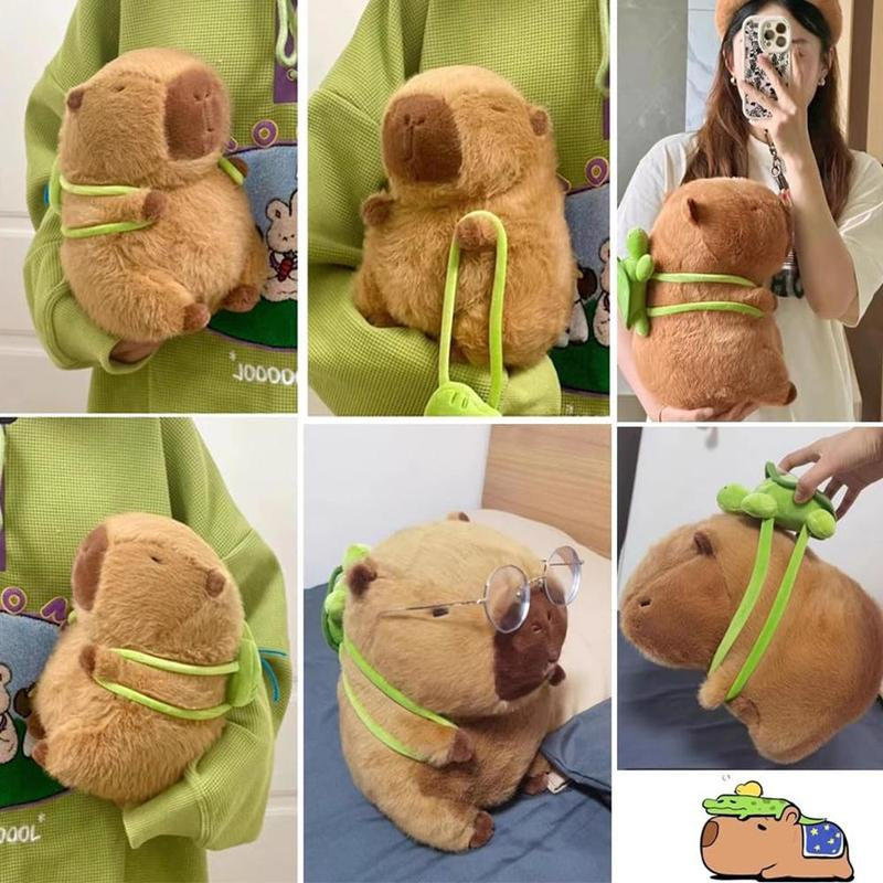 Summer Capybara Plush Toy, Cute Simulation Capybara Stuffed Toy, Soft Animals Decoration Toy for Home Sofa & Bed, Pets Plush Toys, Jelly Cats, Posh Plush Bedroom Decor, Valentine'S Day Gift