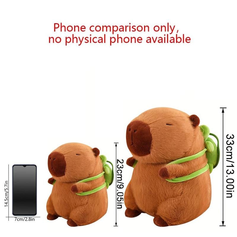 Summer Capybara Plush Toy, Cute Simulation Capybara Stuffed Toy, Soft Animals Decoration Toy for Home Sofa & Bed, Pets Plush Toys, Jelly Cats, Posh Plush Bedroom Decor, Valentine'S Day Gift