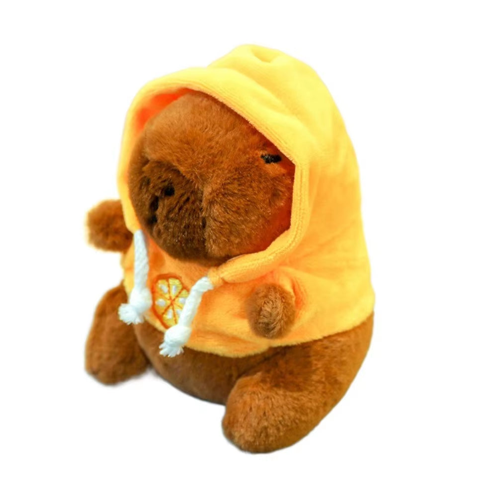 Swimming Ring Capybara Plush Capybara Keychain Stuffed Animals Cute Toy Capybara Bag Pendant Headgear Capybara Doll