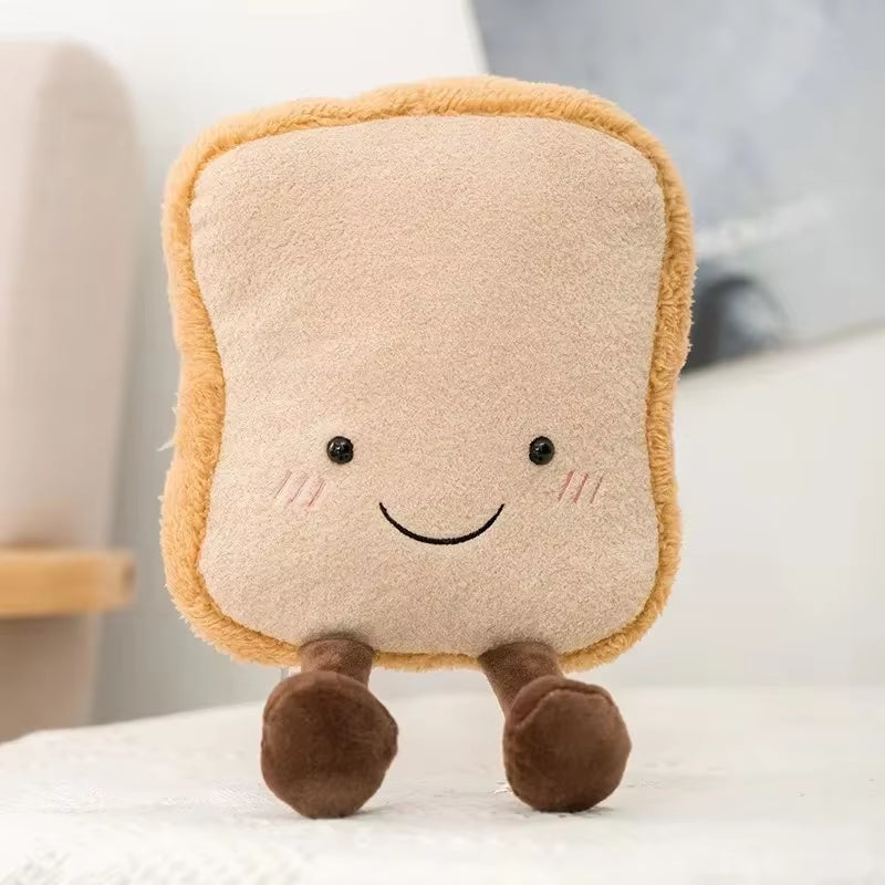 Jellycats Cute Plush Toast Bread Pretzel Croissant Baguettes Toy Stuffed Food Bread Soft Doll Decora Sofa Room Birthday Gift Toy